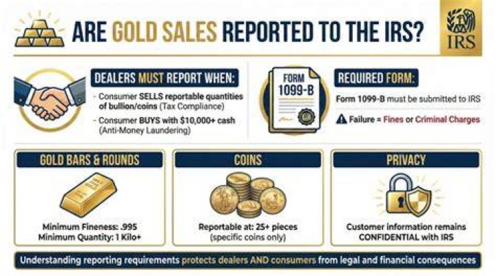 Are gold purchases reported to IRS?