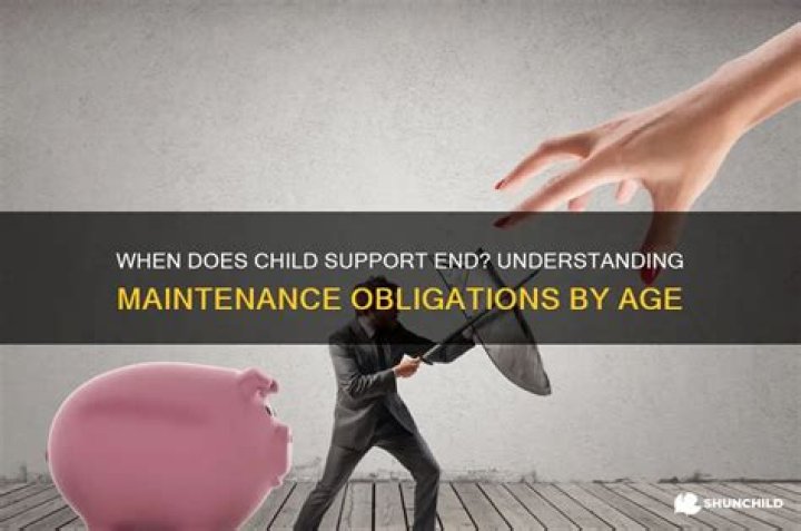 At what age does child maintenance cease?