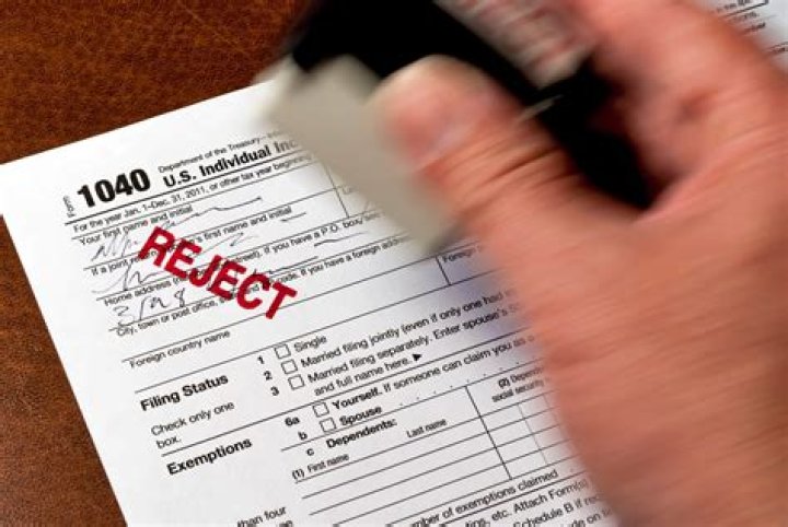 Can a paper tax return be rejected by the IRS?