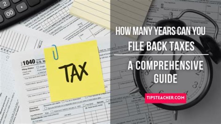 Can I file back taxes separately?