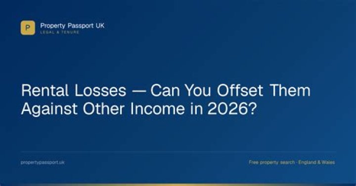Can I offset foreign property losses against other income?