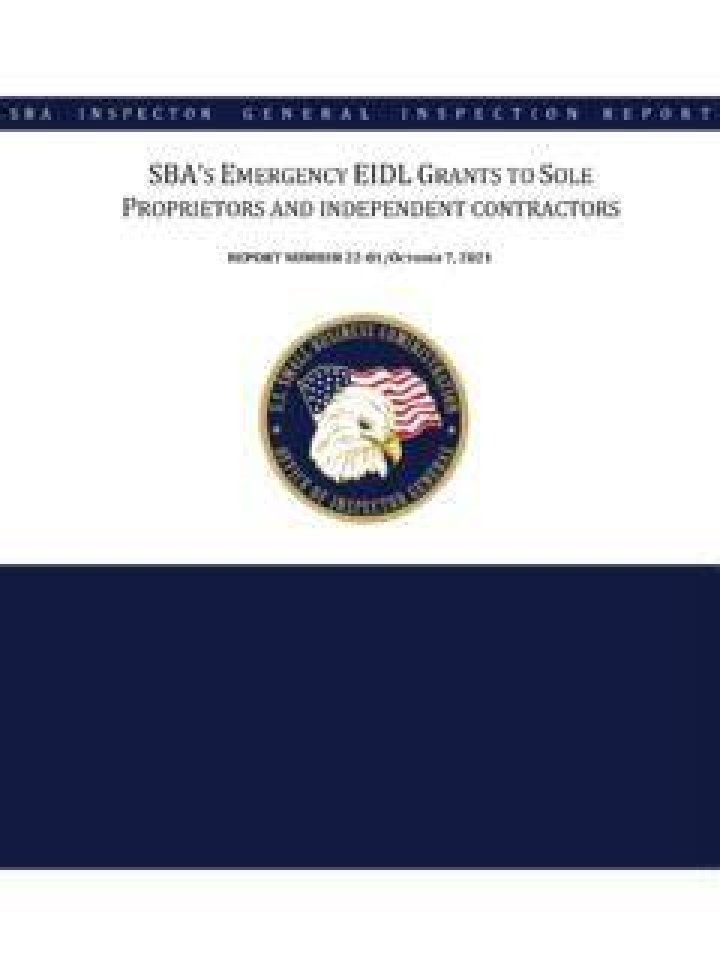 Can sole proprietors get SBA grants?