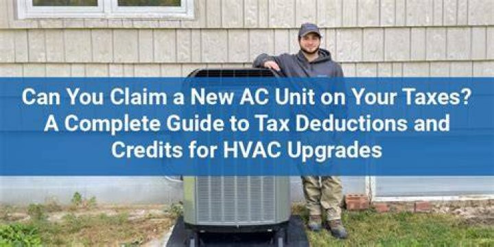 Can you claim a new HVAC on your taxes?