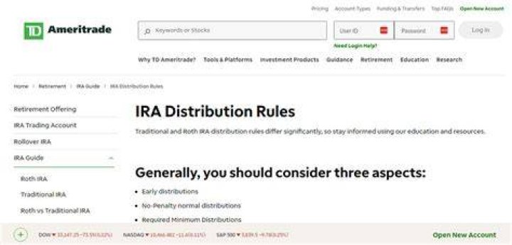 Can you have a Roth IRA in TD Ameritrade?