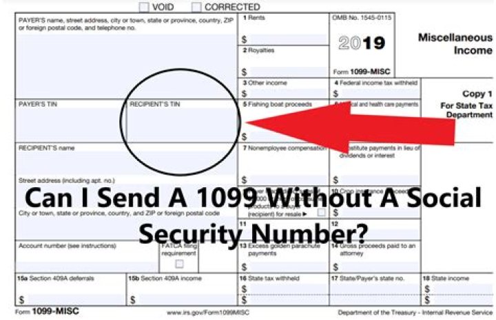 Can you use SSN for 1099?