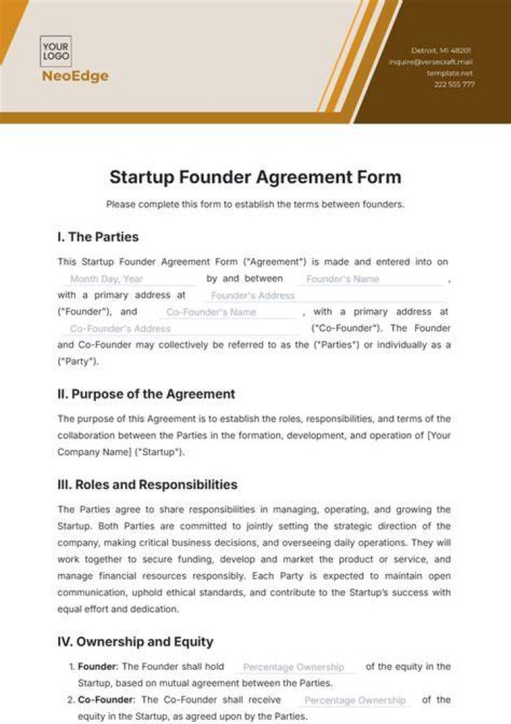 Do founders sign employment agreements?