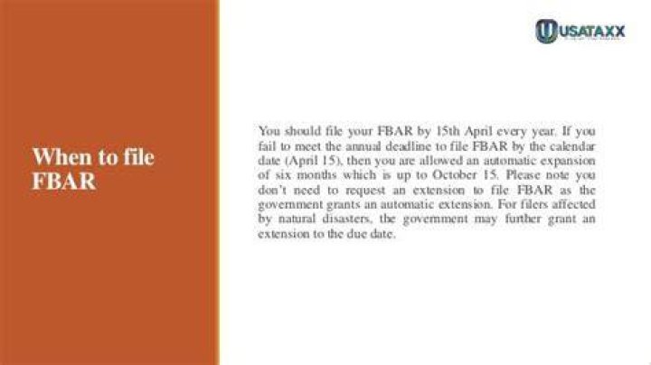 Do I need to file an FBAR every year?