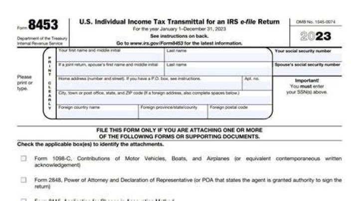 Do I need to send form 8453?