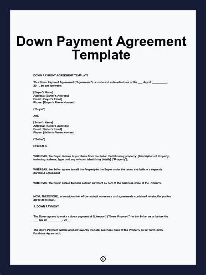 Do you need a down payment for a land contract?