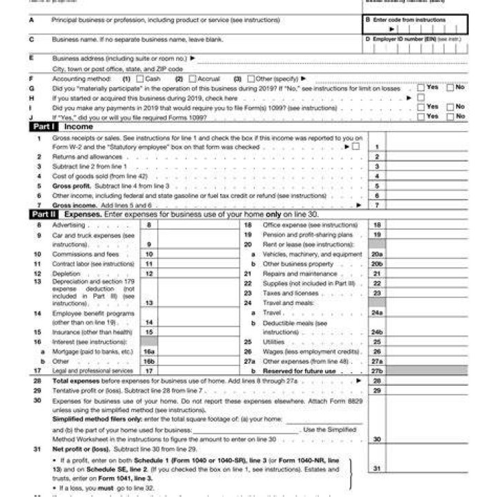 Does an S-Corp file a Schedule C?