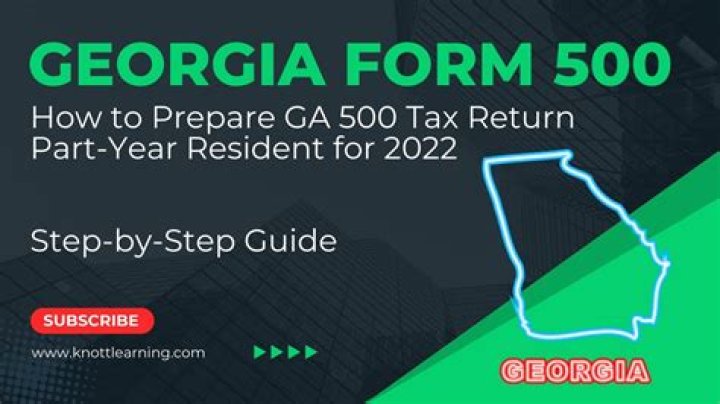 Does Georgia require you to file a tax return?