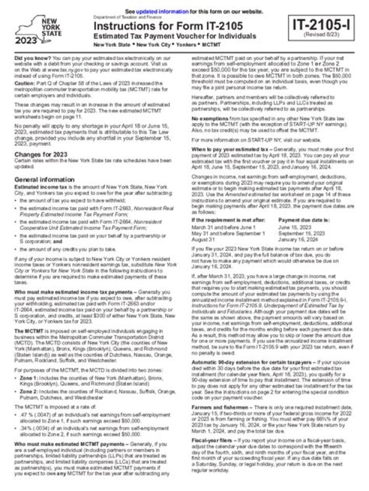 Does New York City require estimated tax payments?