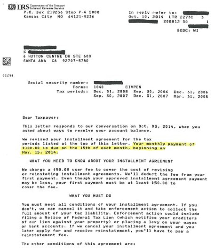Does the IRS send letters about offset?