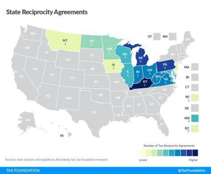 Does Virginia have reciprocity with Maryland?