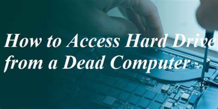 How can I access a dead computer from a hard drive?