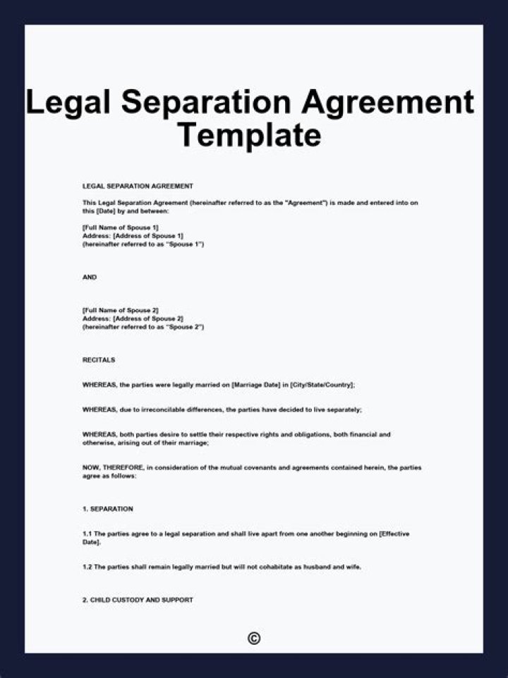 How can I get a legal separation from my husband?