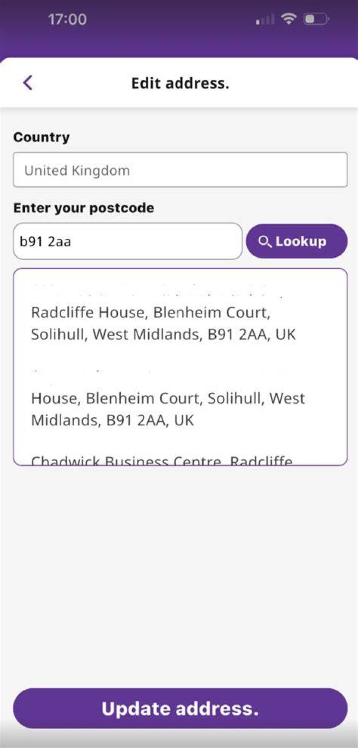 How do I change my address manually?