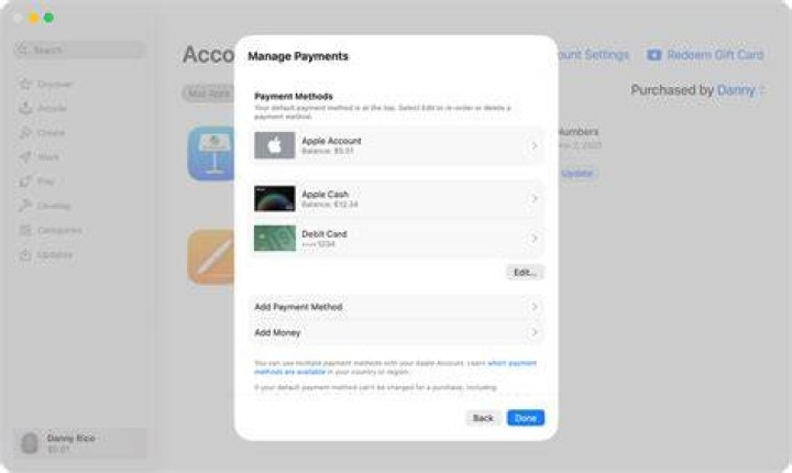 How do I change my payment method on add?