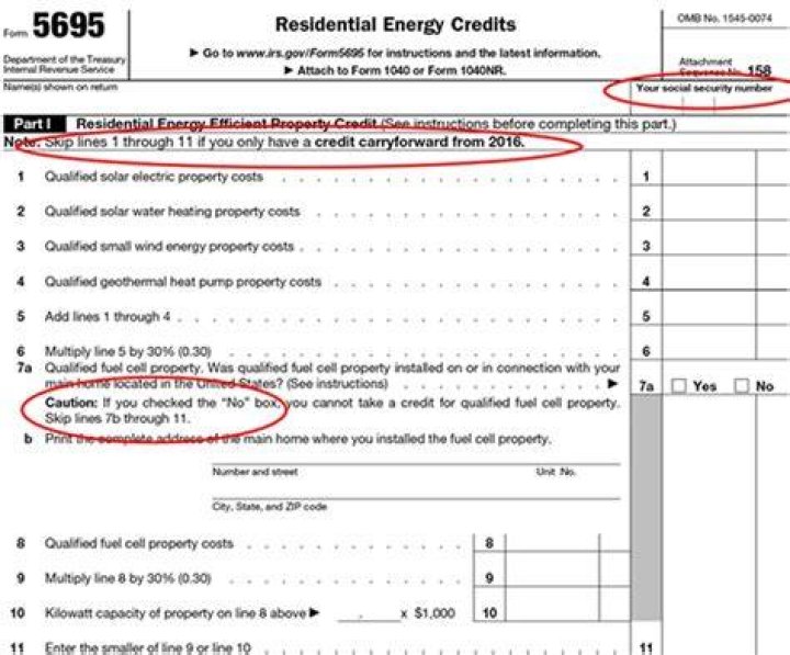 How do I file Form 5695?