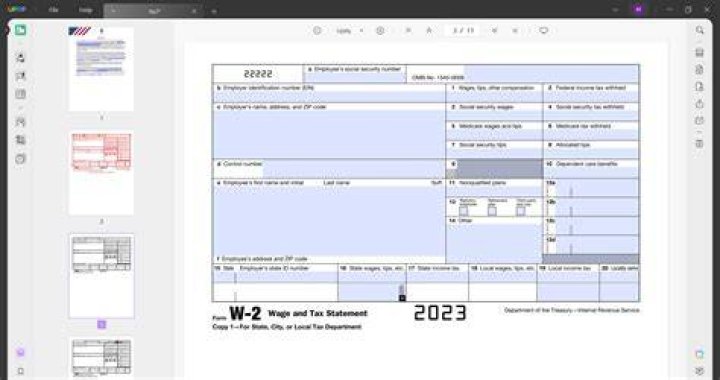 How do I fill out a W 2 form for an employee?
