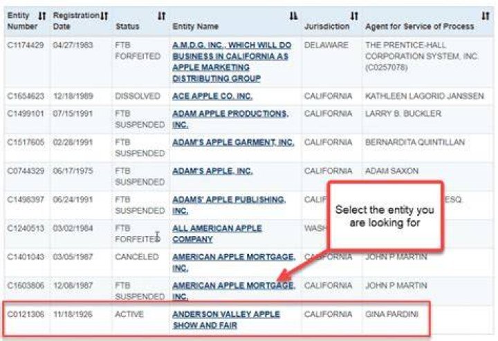 How do I find my California corporation number?