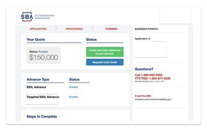 How do I find my EIDL loan application number?
