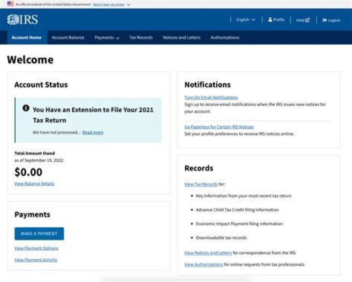 How do I notify the IRS of my bank account?