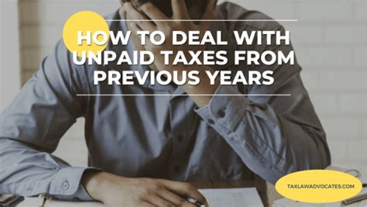 How do I pay taxes for previous years?