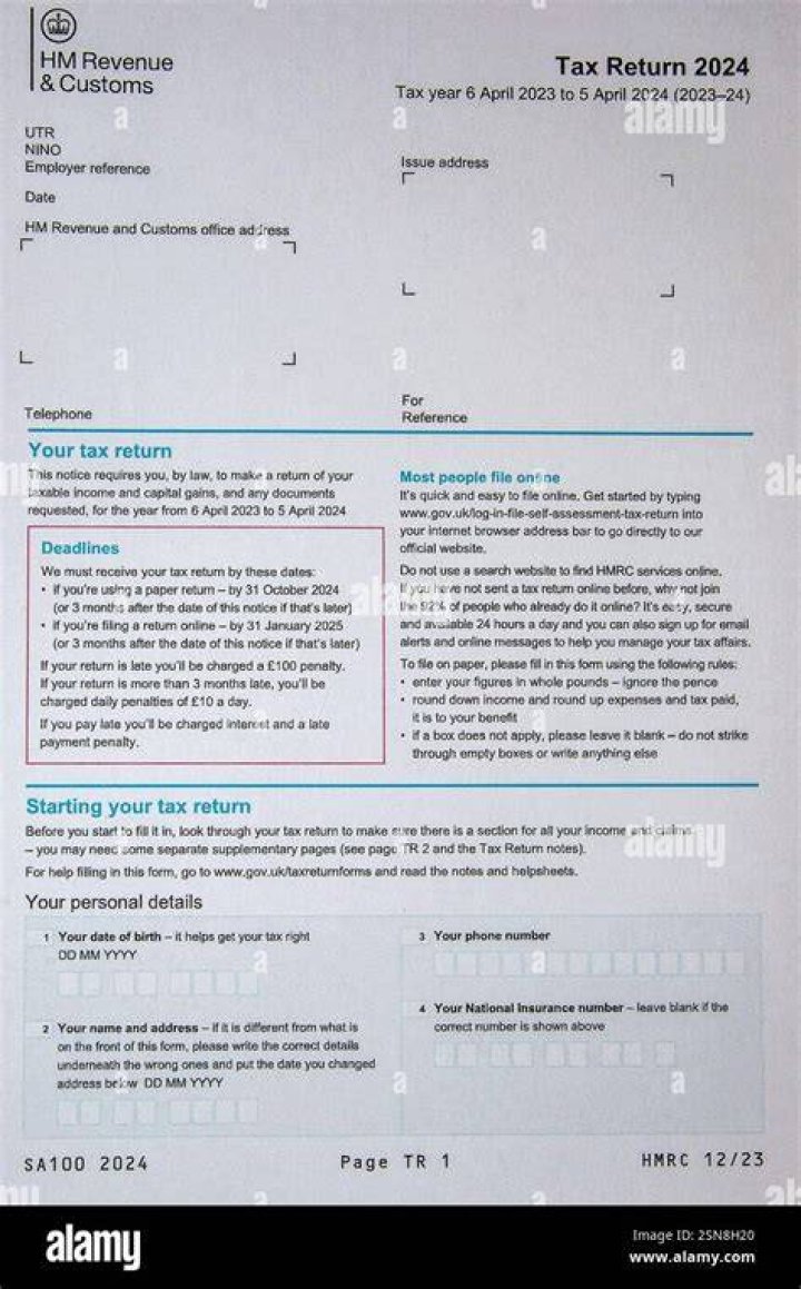 How do I print my HMRC tax return?