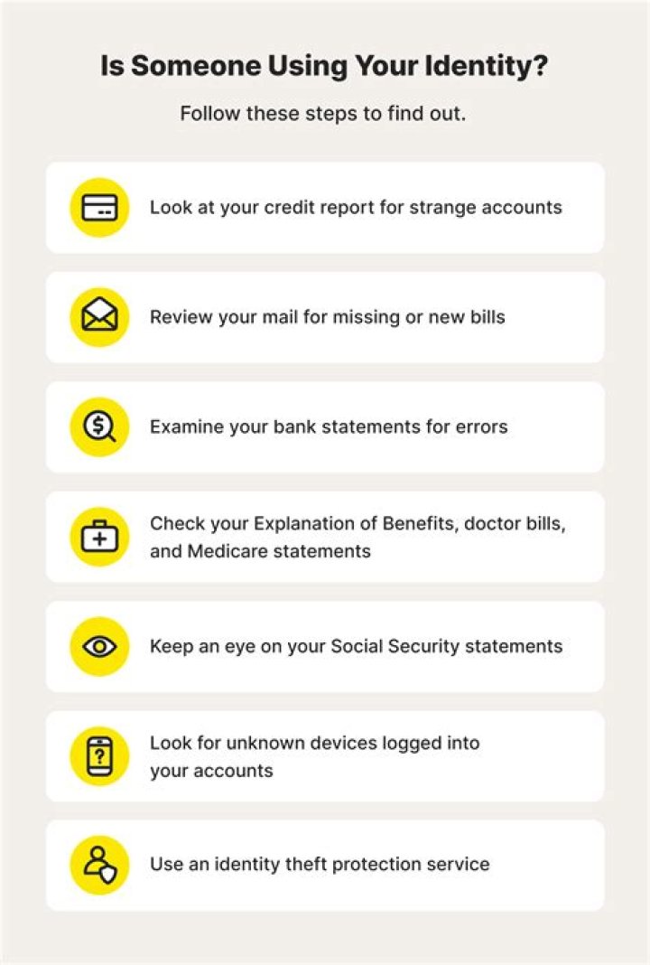 How do I report someone using my identity?
