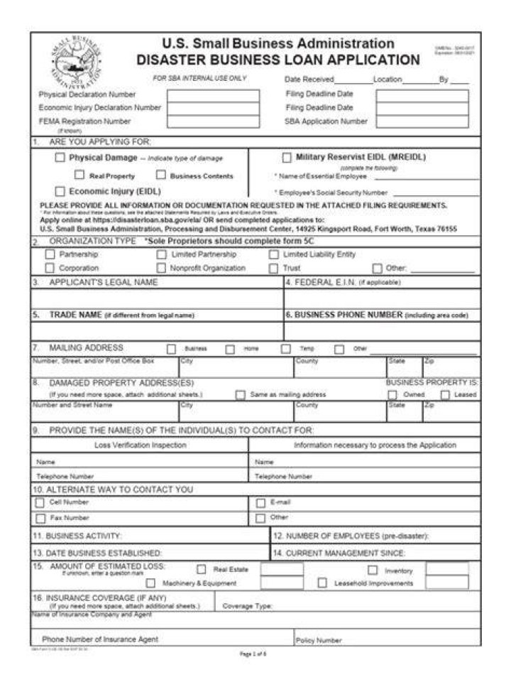How do I review SBA EIDL application?