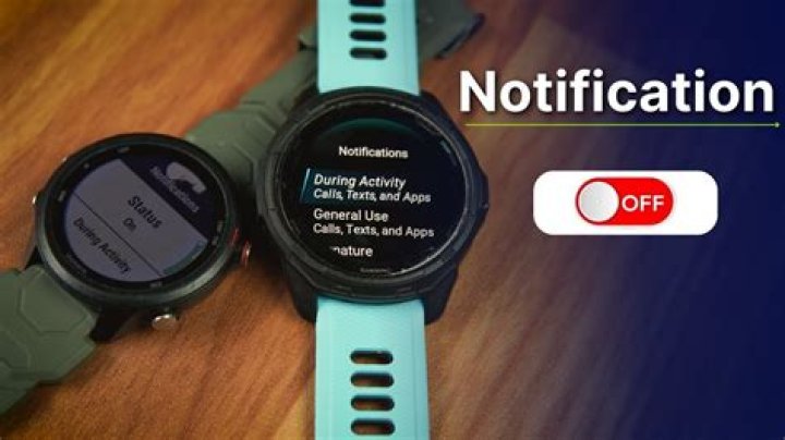 How do I turn off email notifications on my Garmin?