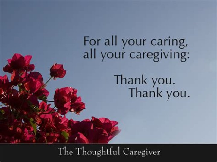 How do you appreciate a caregiver?
