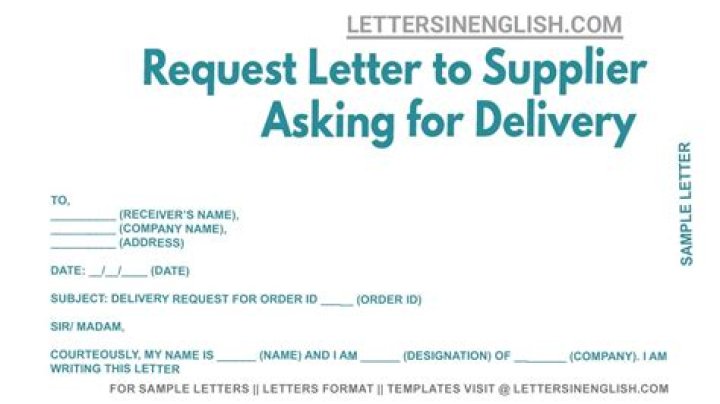 How do you ask for delivery date?