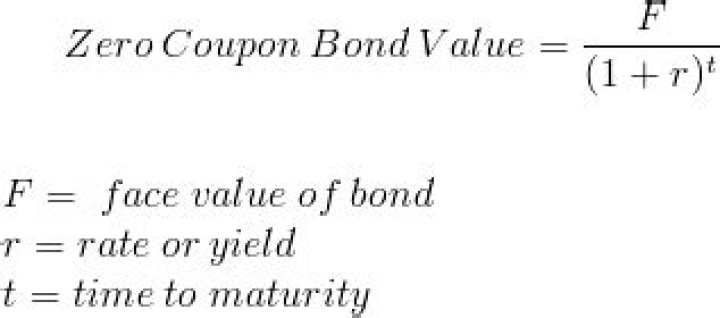 How do you calculate a zero-coupon bond?