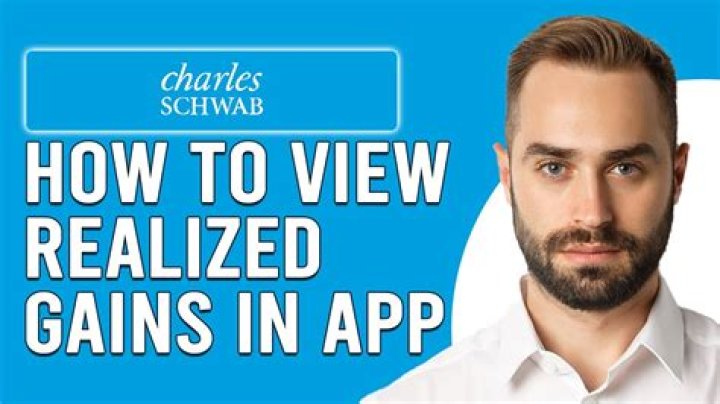 How do you calculate realized gains on Schwab?