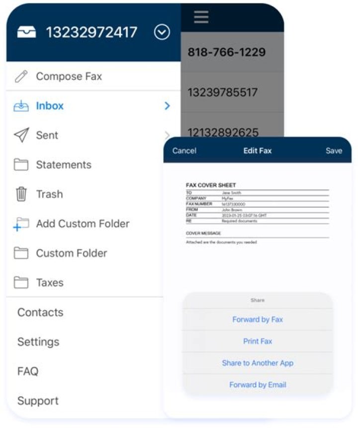 How do you fax to a fax number?