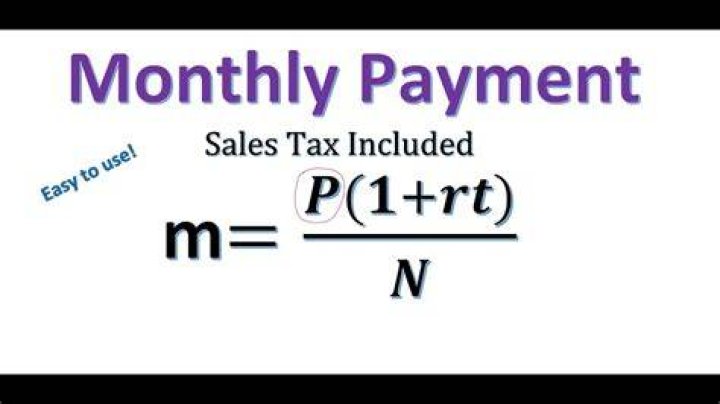 How do you find the monthly payment?