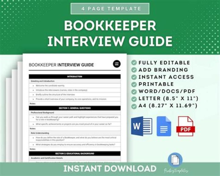How do you interview a bookkeeper position?