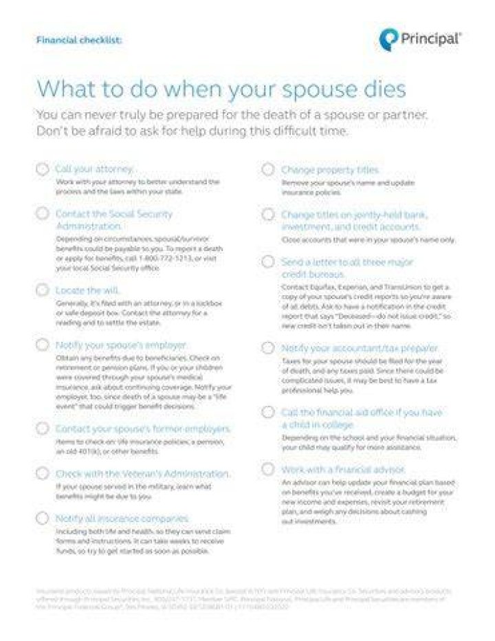 How do you live when your spouse dies?