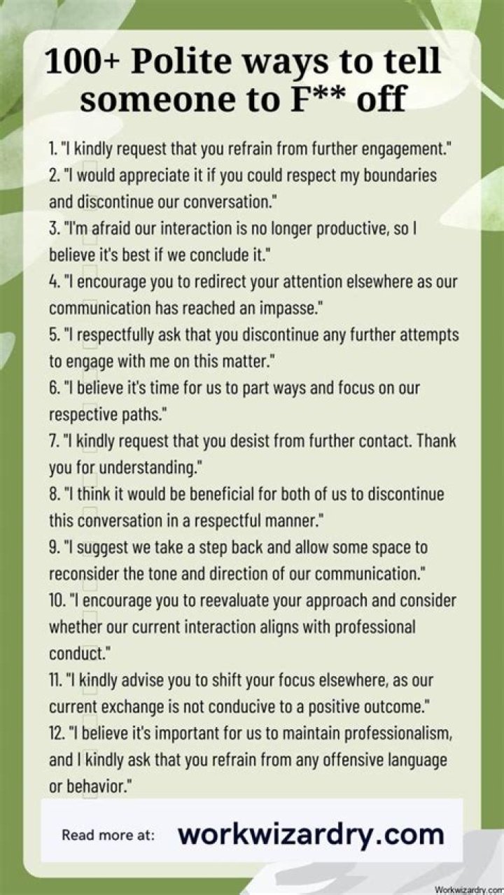 How do you politely cut someone off a conversation?