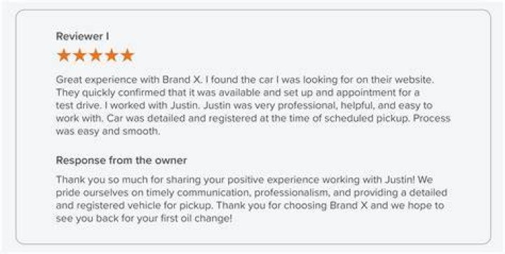 How do you respond to a good rating?
