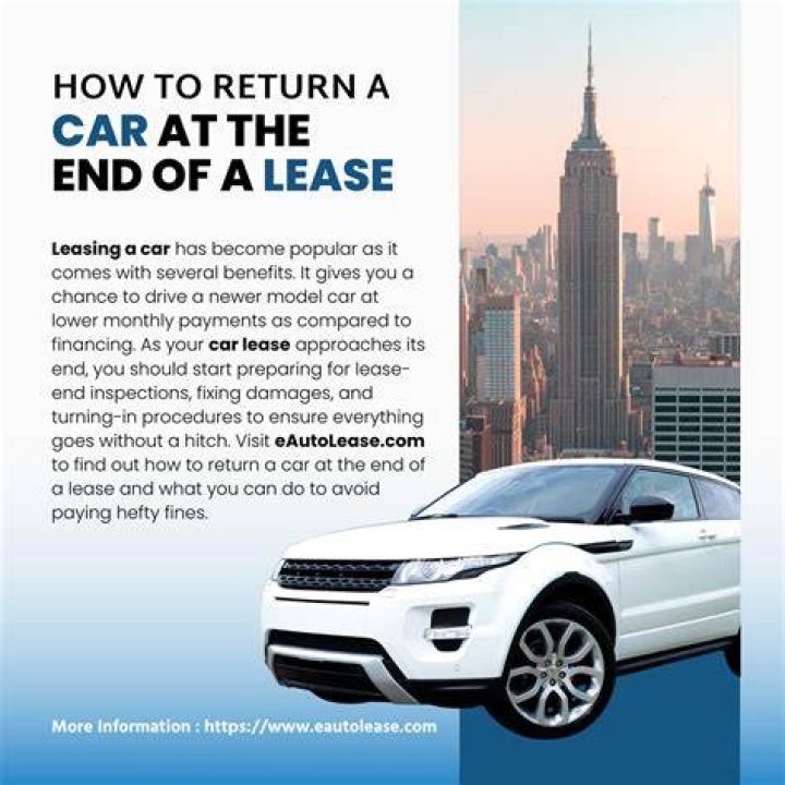 How do you return a car at the end of a lease?