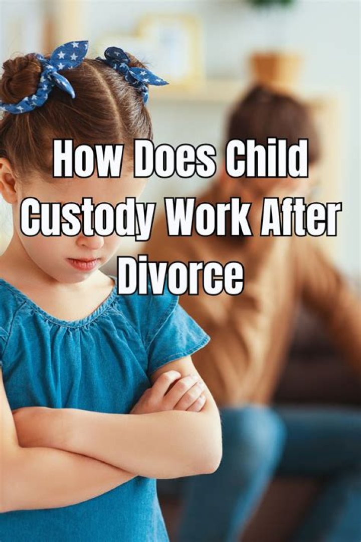 How does child custody work in a divorce?