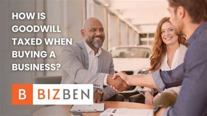 How is goodwill taxed in a business sale?