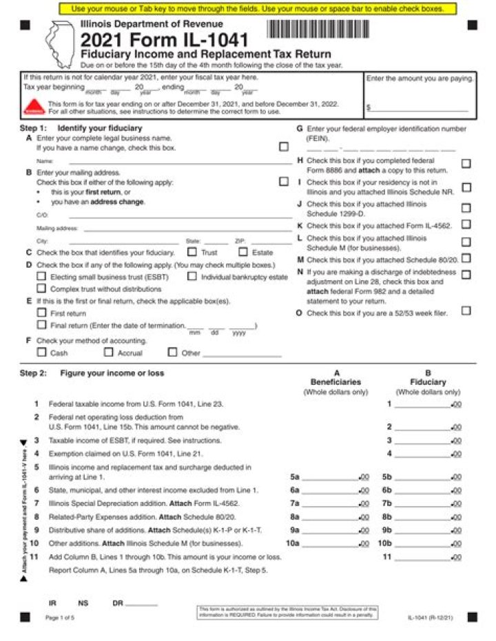 How is Illinois replacement calculated?