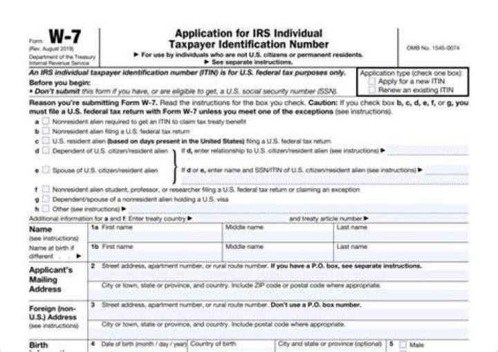 How long does it take to process W7 form?