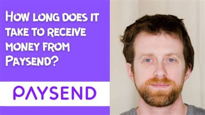 How long does it take to receive money sent?