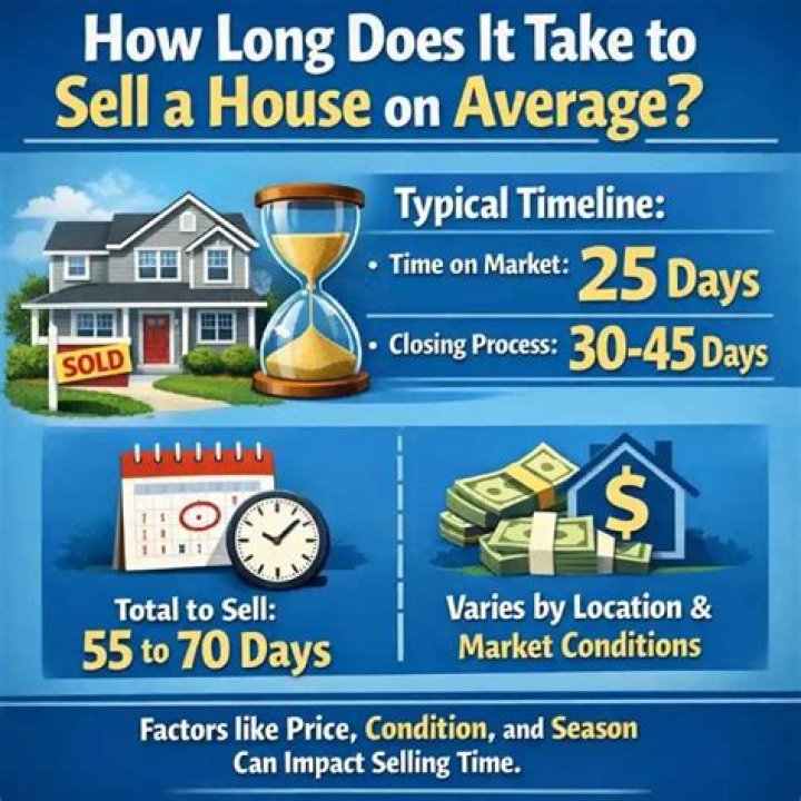 How long does it take to sell a house in the US?