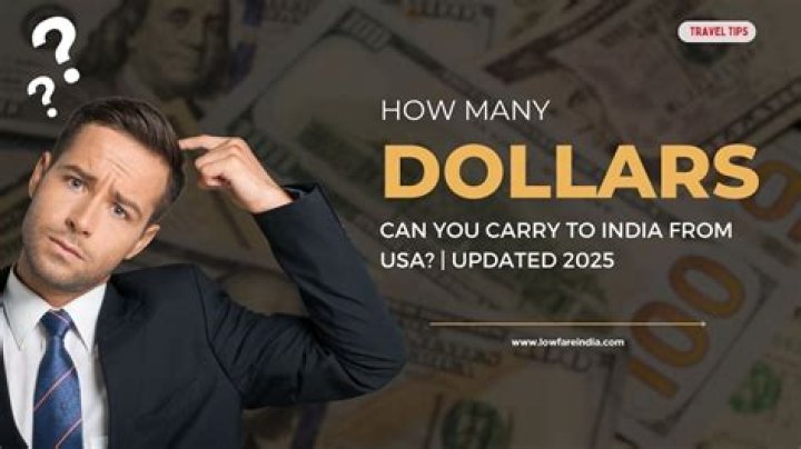 How much dollars can I keep in India?